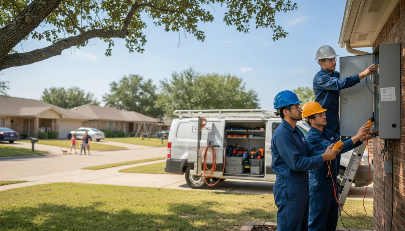 Certified electrician providing emergency electrical services in Newhebron, MS